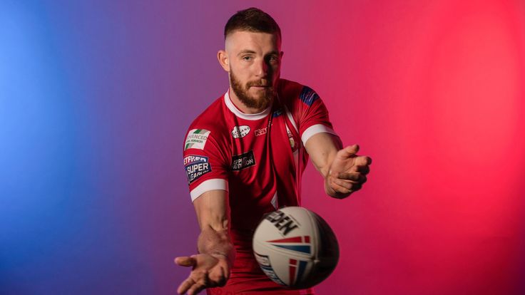 Picture by Paul Currie/SWpix.com - 24/01/2019 - Rugby League - Super League - Super League Launch Media Day - Jackson Hastings of Salford Red Devils