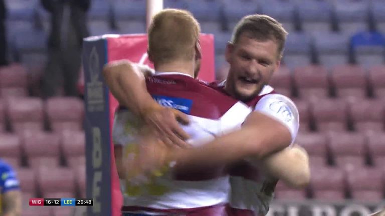 Highlights from the DW Stadium where Wigan earned their first win of the season with victory over Leeds on Friday night