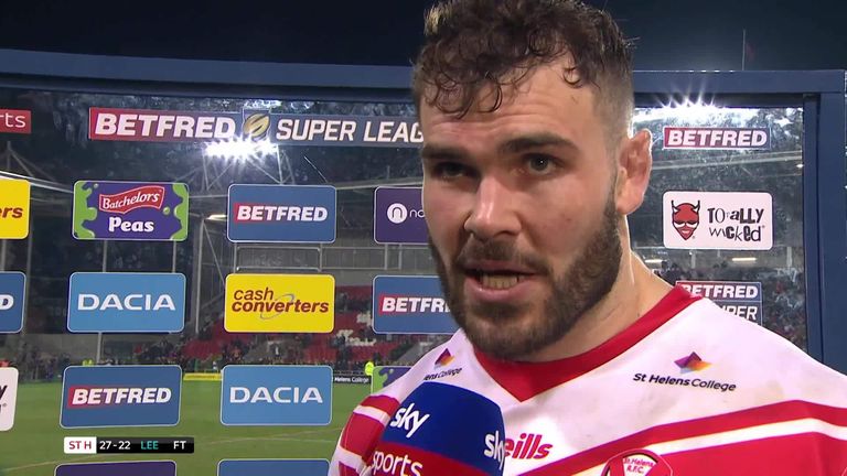 Alex Walmsley paid credit to Leeds, but said St Helens made things tough on themselves in their win over the Rhinos