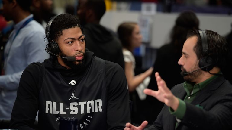 Anthony Davis meets the media at All-Star Weekend media day