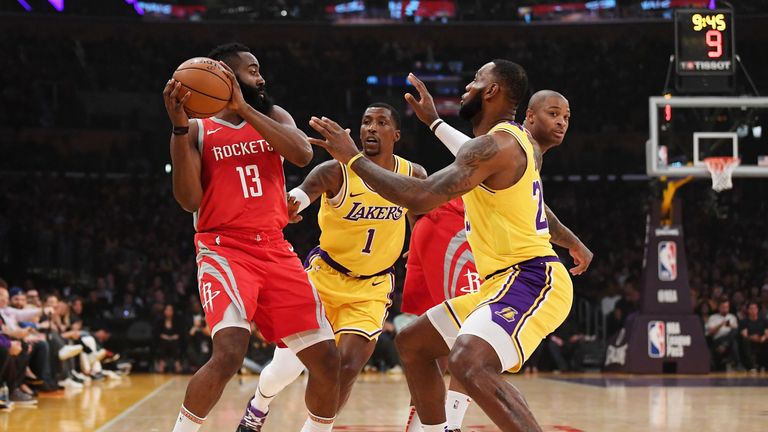 Los Angeles Lakers Host Houston Rockets As Nba Season Resumes After All Star Break Nba News Sky Sports