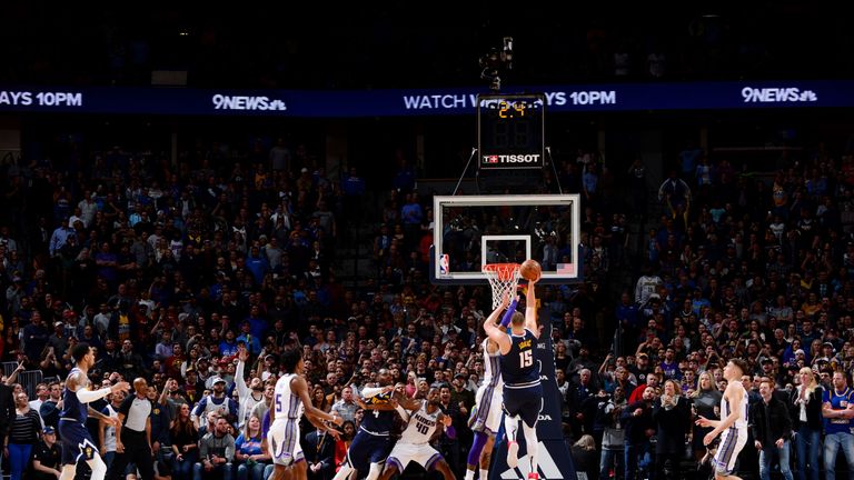 Nikola Jokic tips in a game-winning shot against Sacramento