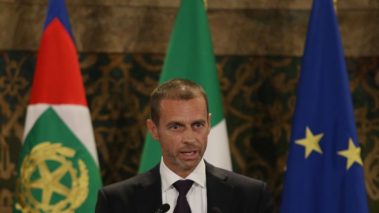 UEfA President Aleksander Ceferin