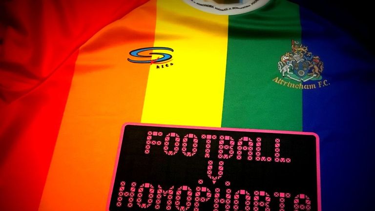Altrincham 'Football v Homophobia' kit