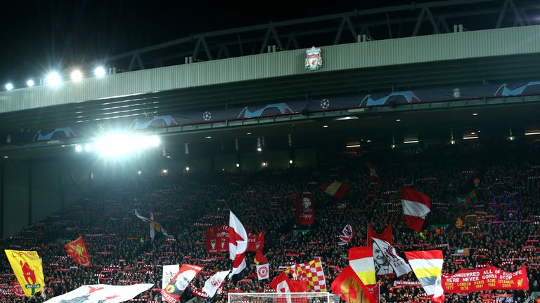 during the UEFA Champions League Group C match between Liverpool and SSC Napoli at Anfield on December 11, 2018 in Liverpool, United Kingdom.