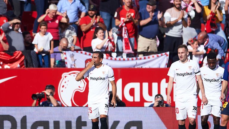 Gabriel Marcado have Sevilla the lead