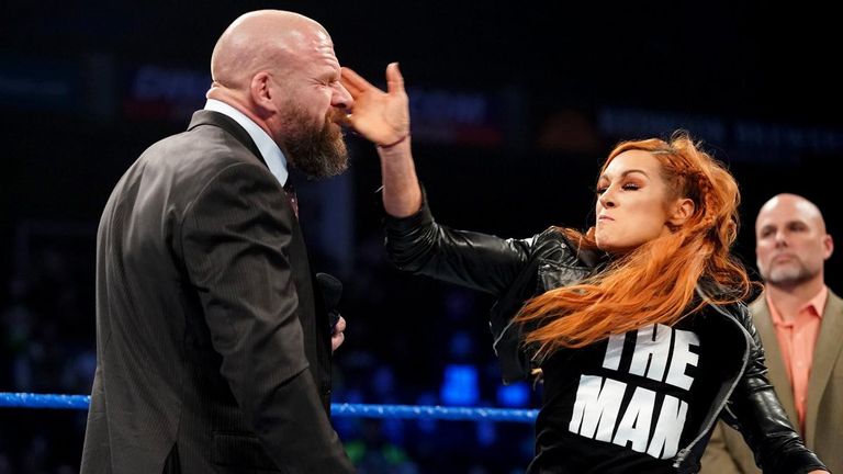 Becky Lynch once again allowed her frustration to get the better of her with an attack on Triple H