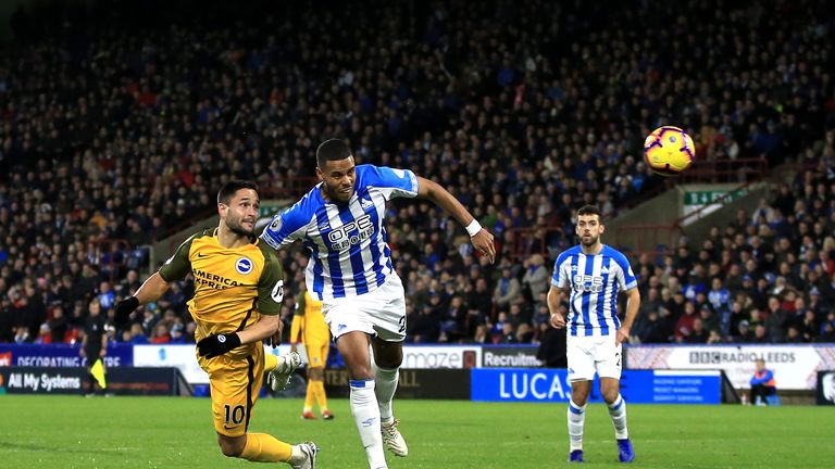 Brighton beat Huddersfield 2-1 when the sides met earlier in the season