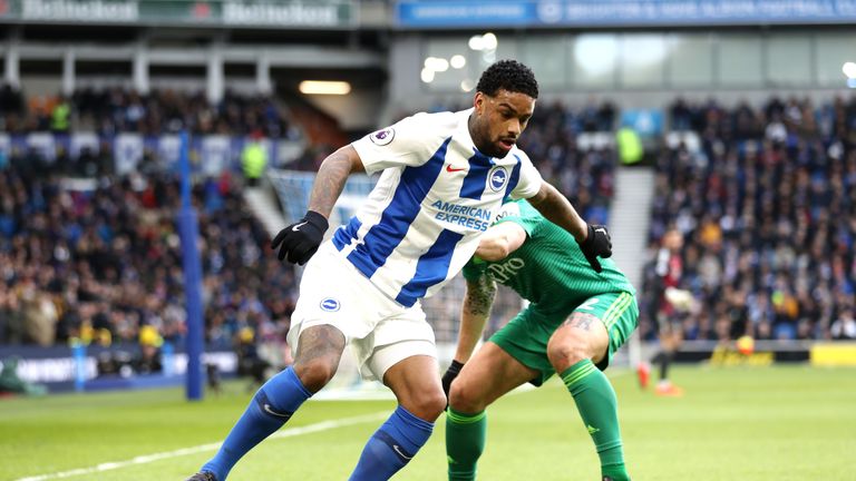 Jurgen Locadia came closest for Brighton