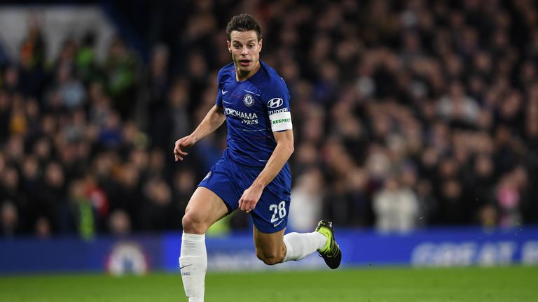 Cesar Azpilicueta in action for Chelsea against Malmo in the Europa League on Thursday, February 21