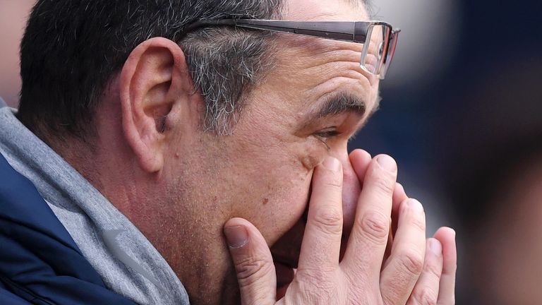 Maurizio Sarri saw Chelsea record their heaviest league defeat since April 1991 as they were thrashed 6-0 at Manchester City