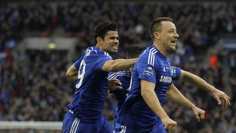 John Terry scored the opening goal in the 2-0 win over Spurs