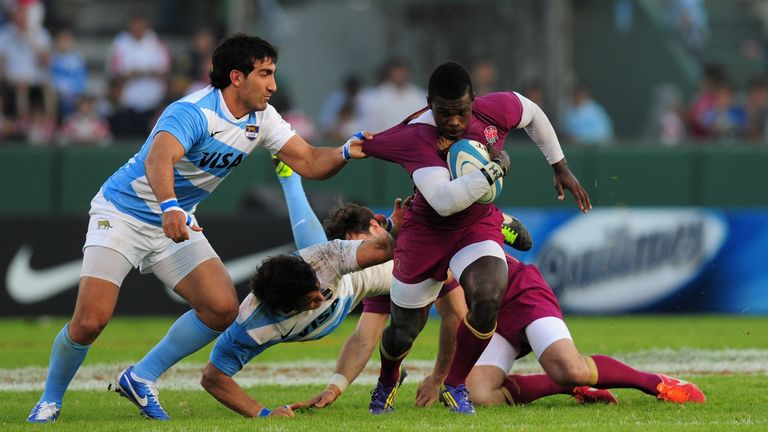 Wade in action for England against Argentina in June 2013