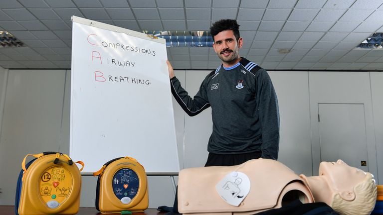 Dublin footballer Cian O'Sullivan was speaking at the launch of the AIG Dub Club Health Initiative