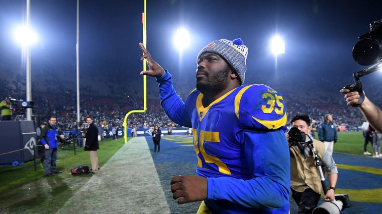 C.J. Anderson played a prominent role for the Rams in the playoffs