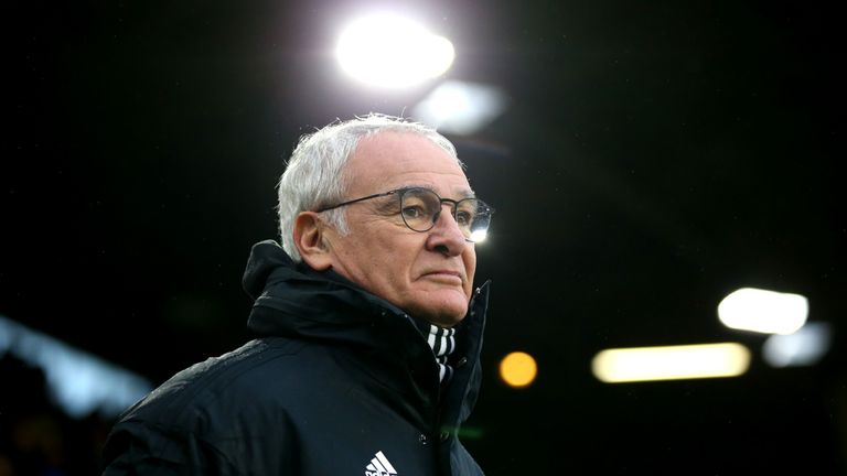 Claudio Ranieri prior to the Premier League match between Burnley and Fulham at Turf Moor on January 12, 2019