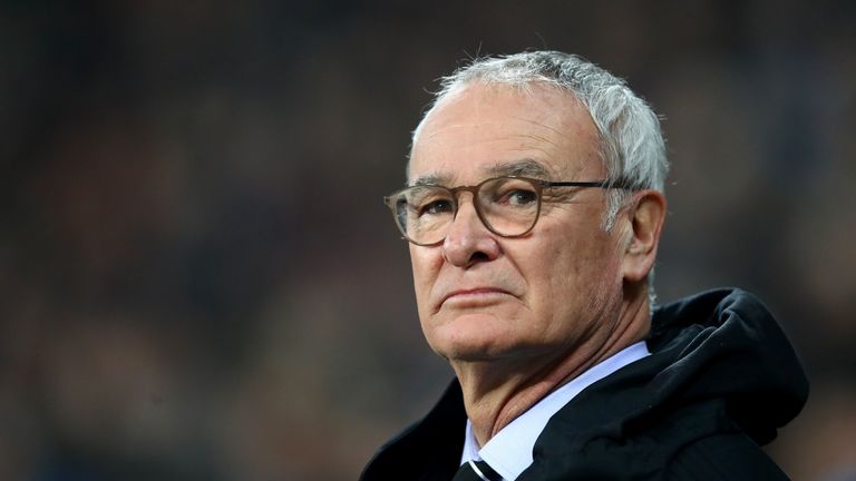 Claudio Ranieri looks on during the Premier League match between West Ham and Fulham at the London Stadium on February 22, 2019