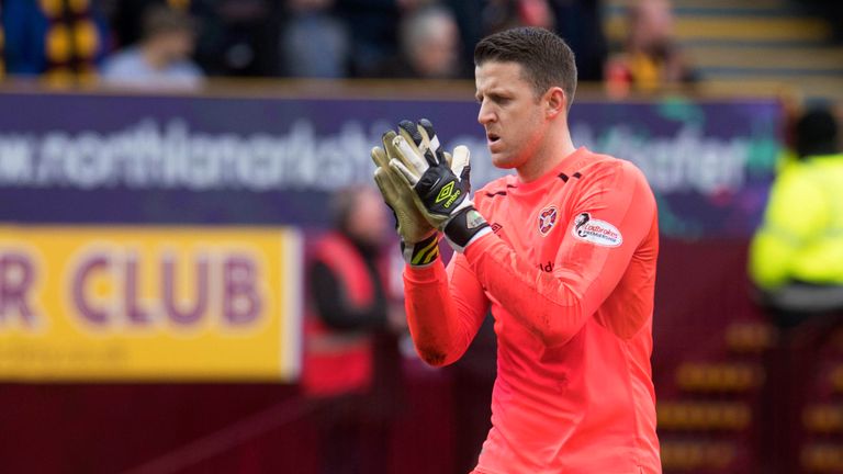 Colin Doyle looking dejected at full-time after his howler gifted Motherwell victory