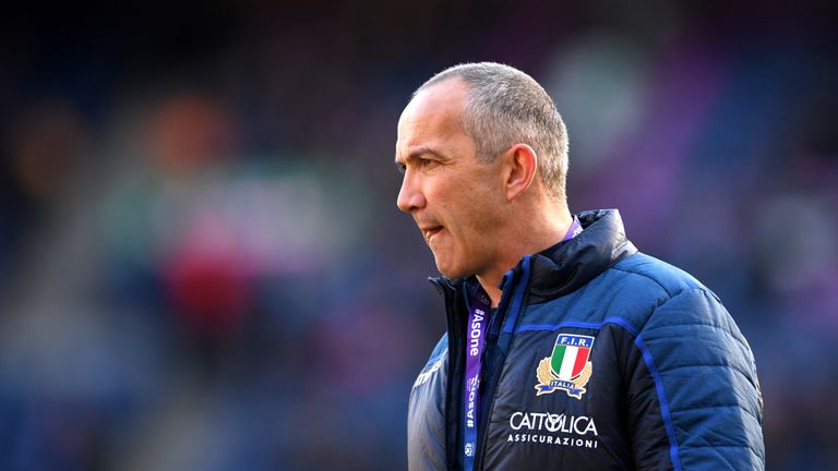 Conor O'Shea of Italy pre-match in the Guinness Six Nations