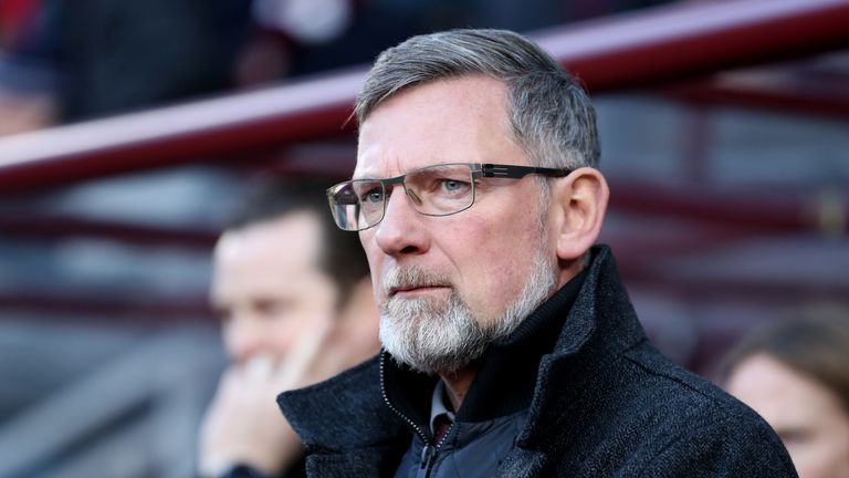 Heart of Midlothian manager Craig Levein looks on during the Scottish Cup 5th Round match between Heart of Midlothian and Auchinleck Talbot at Tynecastle Stadium on February 10, 2019 in Edinburgh, Scotland.