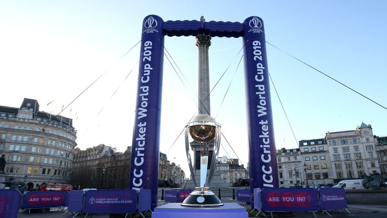'100 days-to-go' Cricket World Cup celebrations take place in Trafalgar Square