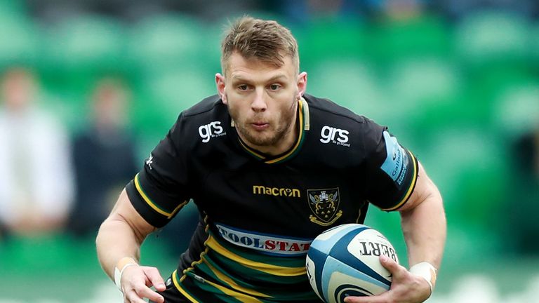 Dan Biggar in action for Northampton against Sale