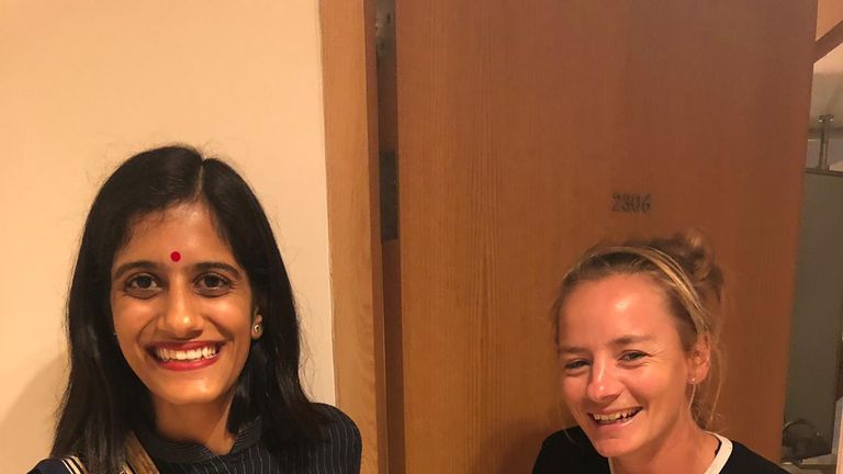 'The hospitality here in India can't be faulted!'