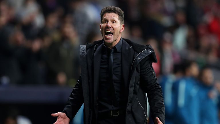  during the UEFA Champions League Round of 16 First Leg match between Club Atletico de Madrid and Juventus at Estadio Wanda Metropolitano on February 20, 2019 in Madrid, Spain.