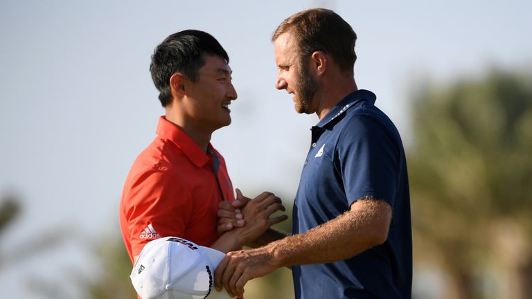 Johnson held off Li Haotong down the stretch