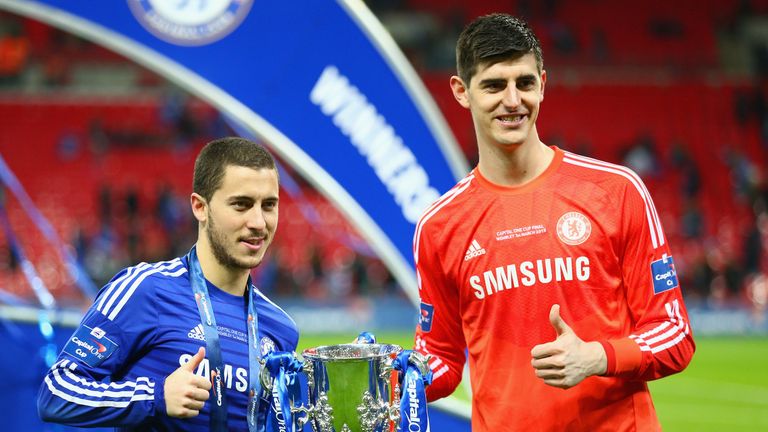 Thibaut Courtois was an unused substitute during the 2015 League Cup final