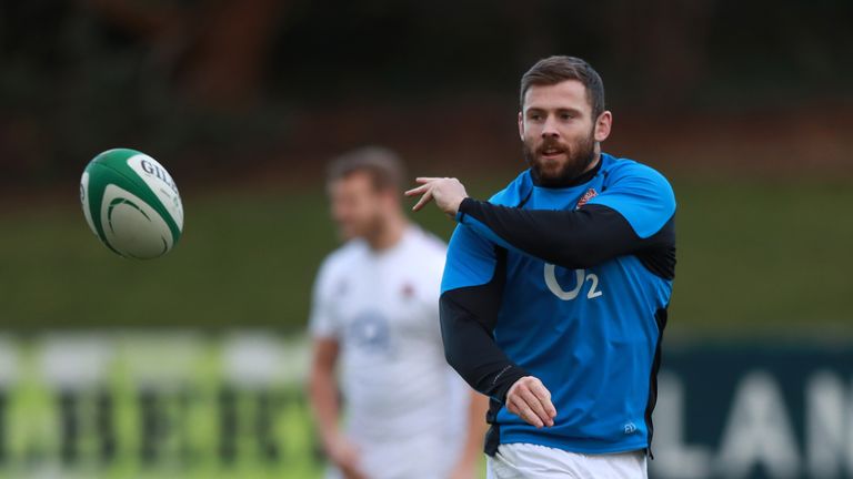 Elliot Daly training for England