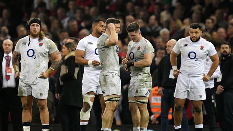 England's players were left disappointed after their game plan backfired in Cardiff