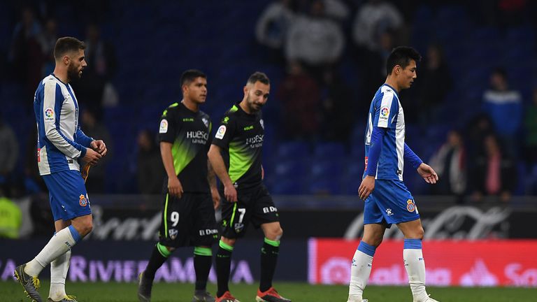 The result did little to help either Espanyol or Huesca's La Liga aspirations