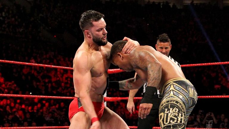 Finn Balor defeated Lio Rush last week - will that be enough to earn a crack at Intercontinental champion Bobby Lashley?