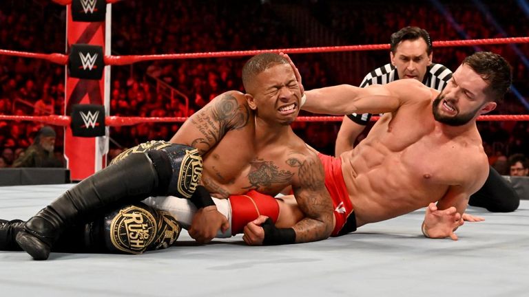 Finn Balor overcame a knee injury to retain his Intercontinental title against Lio Rush