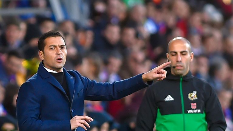 Huesca manager Francisco saw his side beat Valladolid 4-0 on Friday evening