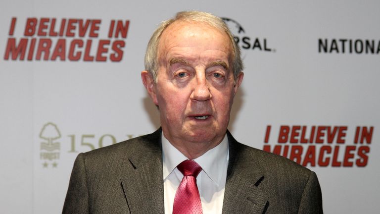 I Believe in Miracles World Film Premiere - The City Ground - Nottingham. Former Nottingham Forest footballer, Frank Clark, poses for photographs on the red carpet. 11 October 2015