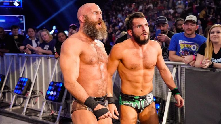 Johnny Gargano and Tommaso Ciampa after defeating The Bar on SmackDown