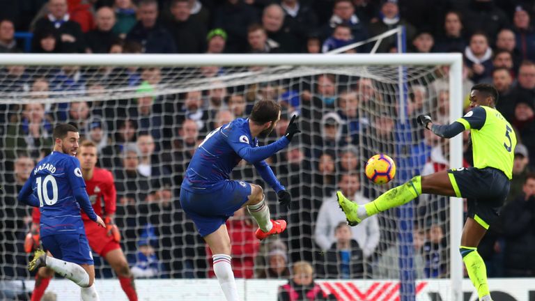 Gonzalo Higuain's deflected shot makes it 4-0 to Chelsea