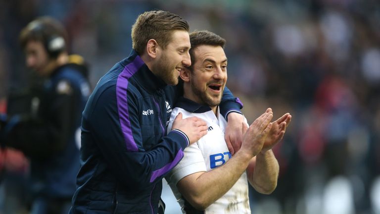 Scotland duo Finn Russell and Greig Laidlaw were both on Top 14 duty during the Six Nations break