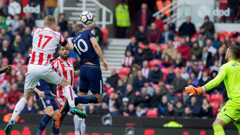 Kane was named the scorer of a controversial goal against Stoke in 2018 after claiming he touched Christian Eriksen's shot with his shoulder