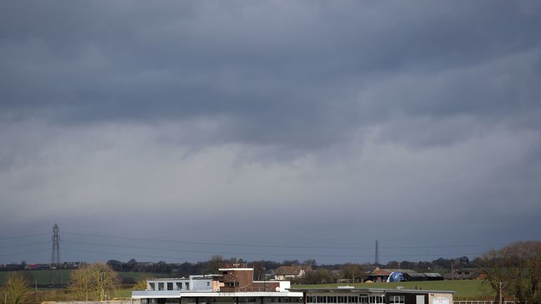 A view of Huntingdon Racecourse after today's racing was abandoned. An outbreak of equine flu has forced the cancellation of all British racing on Thursday 7 February, 2019