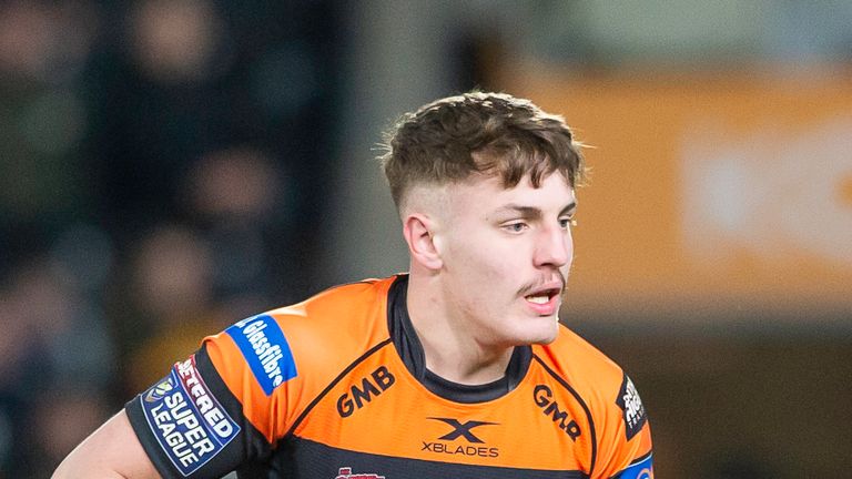 Picture by Allan McKenzie/SWpix.com - 07/02/2019 - Rugby League - Betfred Super League - Hull FC v Castleford Tigers - KC Stadium, Kingston upon Hull, England - Jake Trueman.