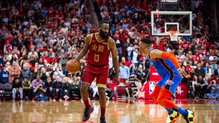 James Harden scored at least 30 points for the 29th consecutive game