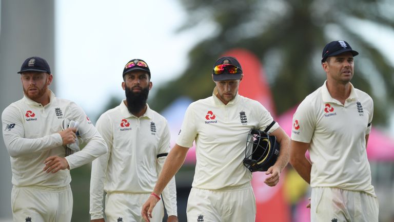 Moeen Ali, Joe Root and James Anderson reflect on England's 10-wicket defeat to Windies in the second Test