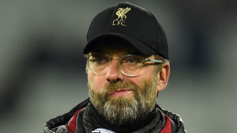 Jurgen Klopp ahead of the Premier League match between West Ham United and Liverpool at The London Stadium