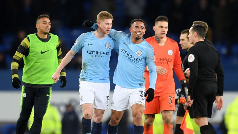 Kevin de Bruyne and Gabriel Jesus