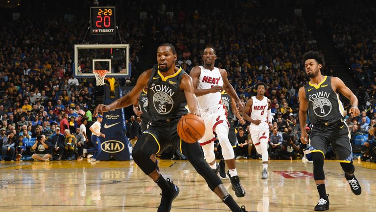 Kevin Durant top-scored with 39 points for Golden State