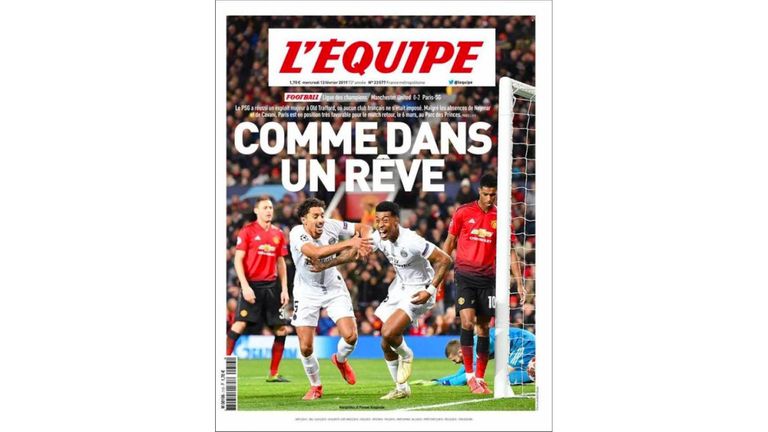 L'equipe front cover -  Feb 13th 2019