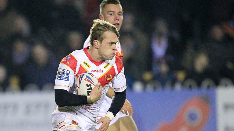 Lewis Tierney in action for Catalans